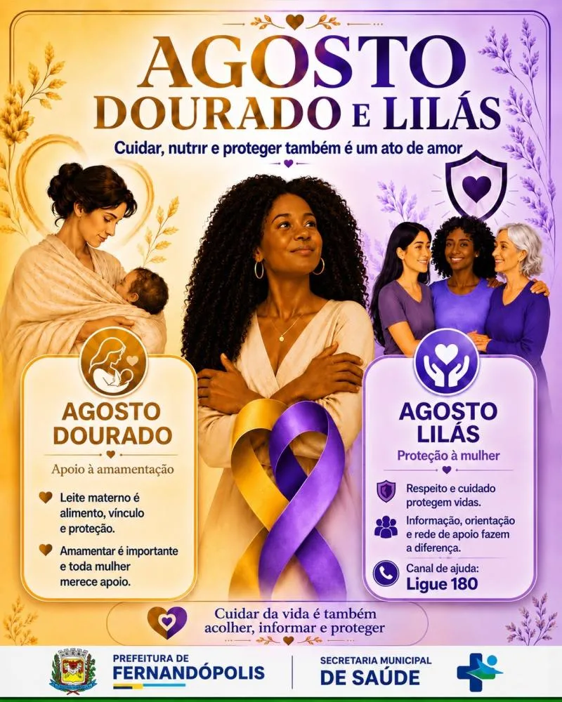 Aleitamento materno é o foco da campanha “Agosto Dourado”