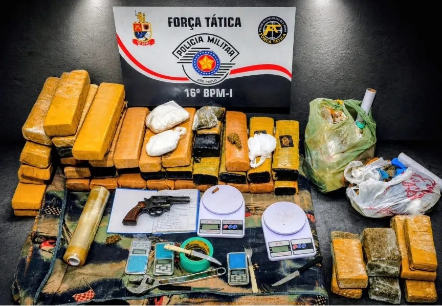 Força Tática apreende mais de 40 kg de drogas em Votuporanga
