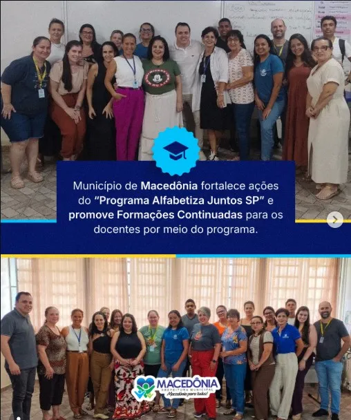 Macedônia fortalece alfabetização por meio do Programa Alfabetiza Juntos SP