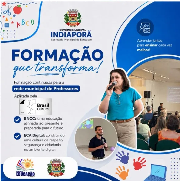 Capacitação fortalece conhecimentos e práticas da rede municipal de educação