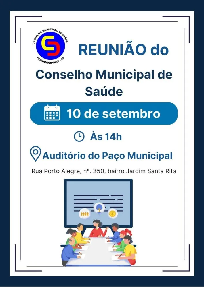 Conselho fará 17ª reunião ordinária nesta quinta, no Auditório do Paço