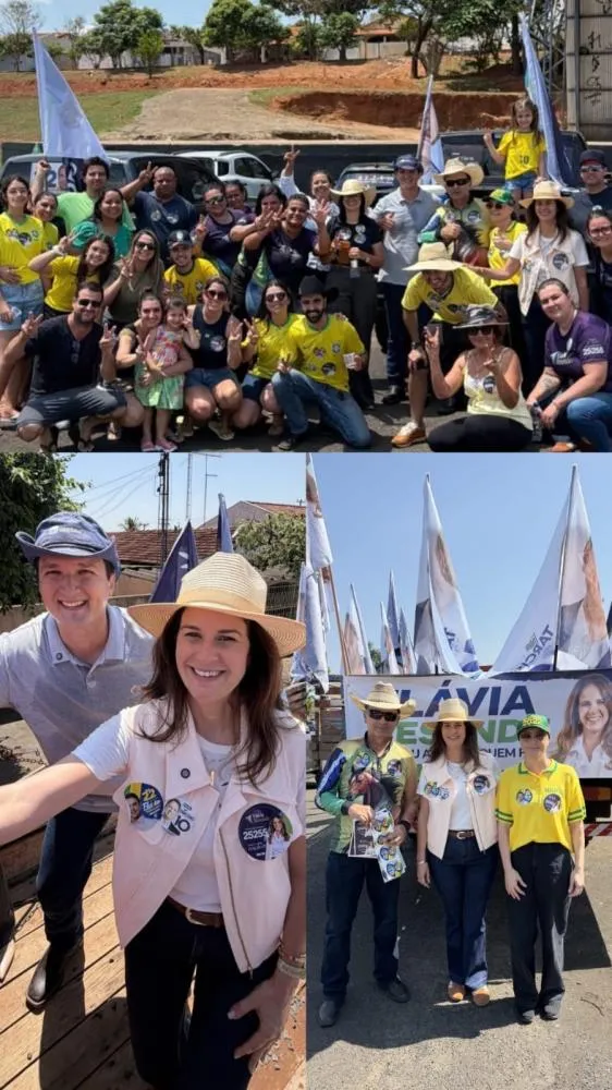 Flávia Resende participa de carreata em Monte Aprazível com apoio de lideranças locais