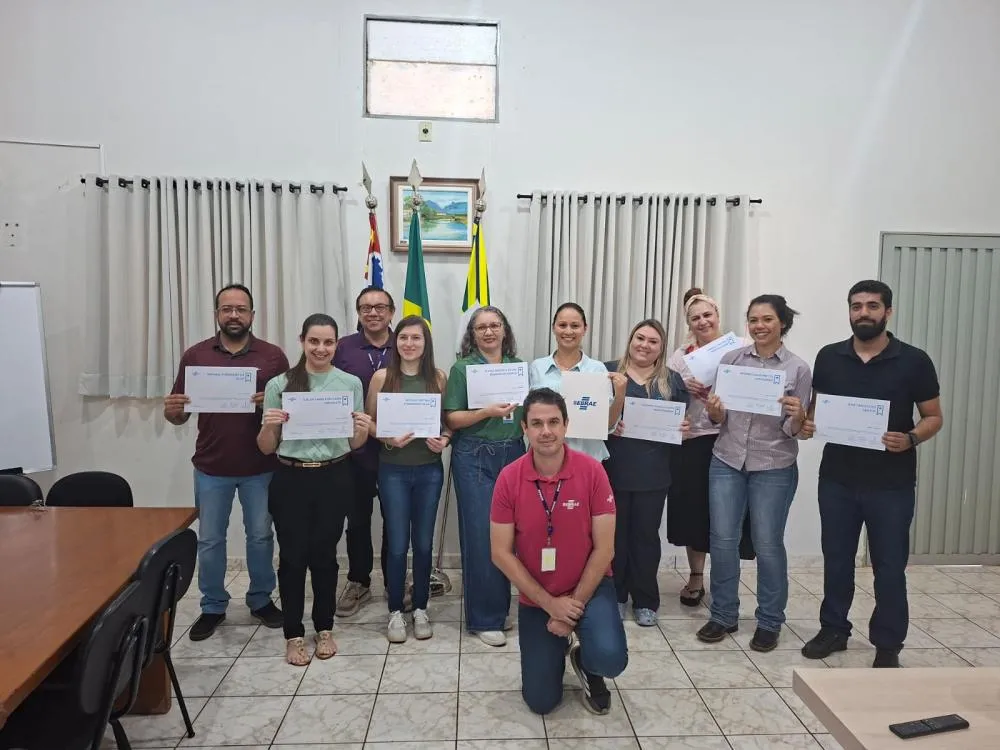 Servidores de Turmalina recebem certificação do Sebrae-SP
