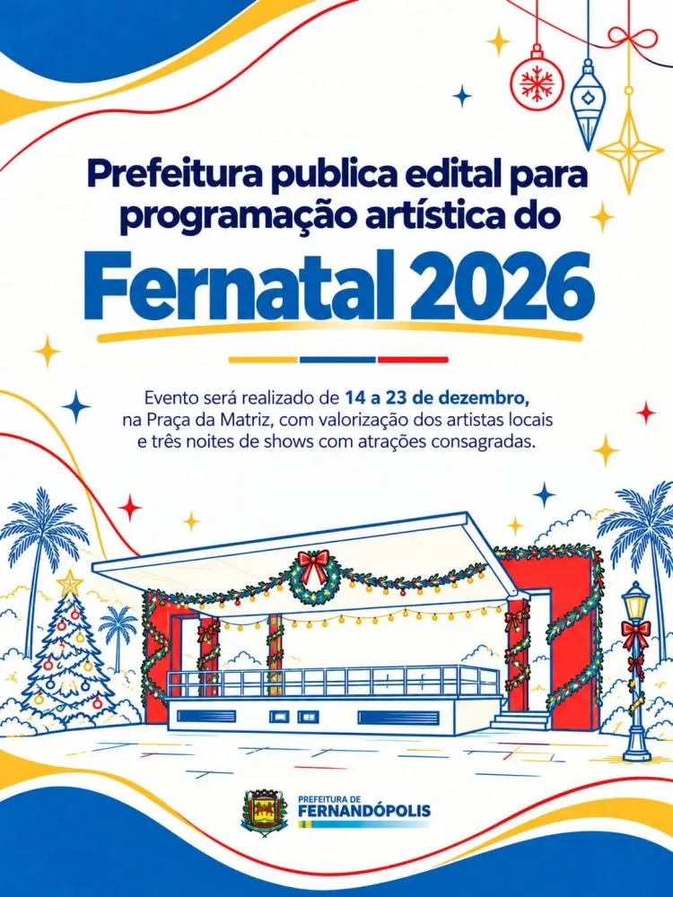 Prefeitura publica edital para programação artística do Fernatal