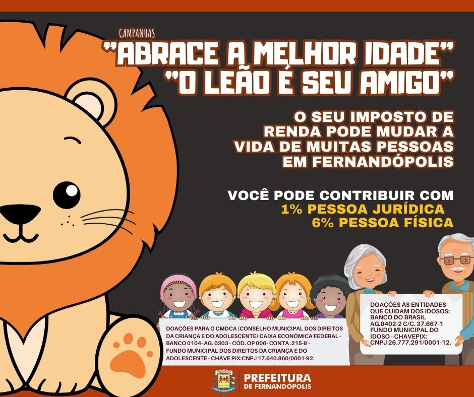 Doação do Imposto de Renda a projetos sociais pode ser feita até dezembro 