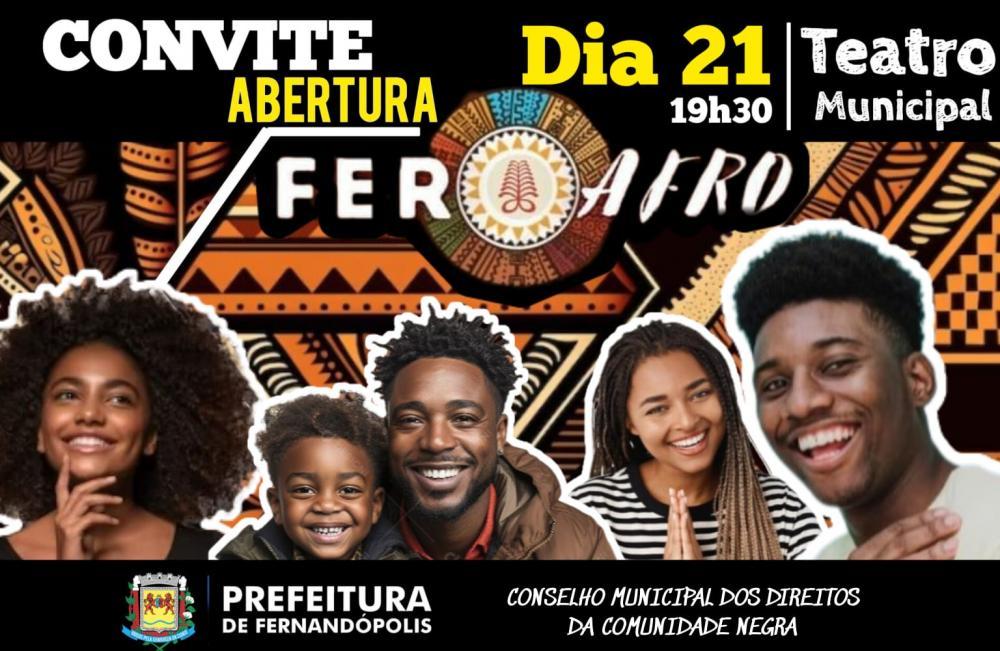 2ª FerAfro começa nesta terça, 21, no Teatro Municipal 