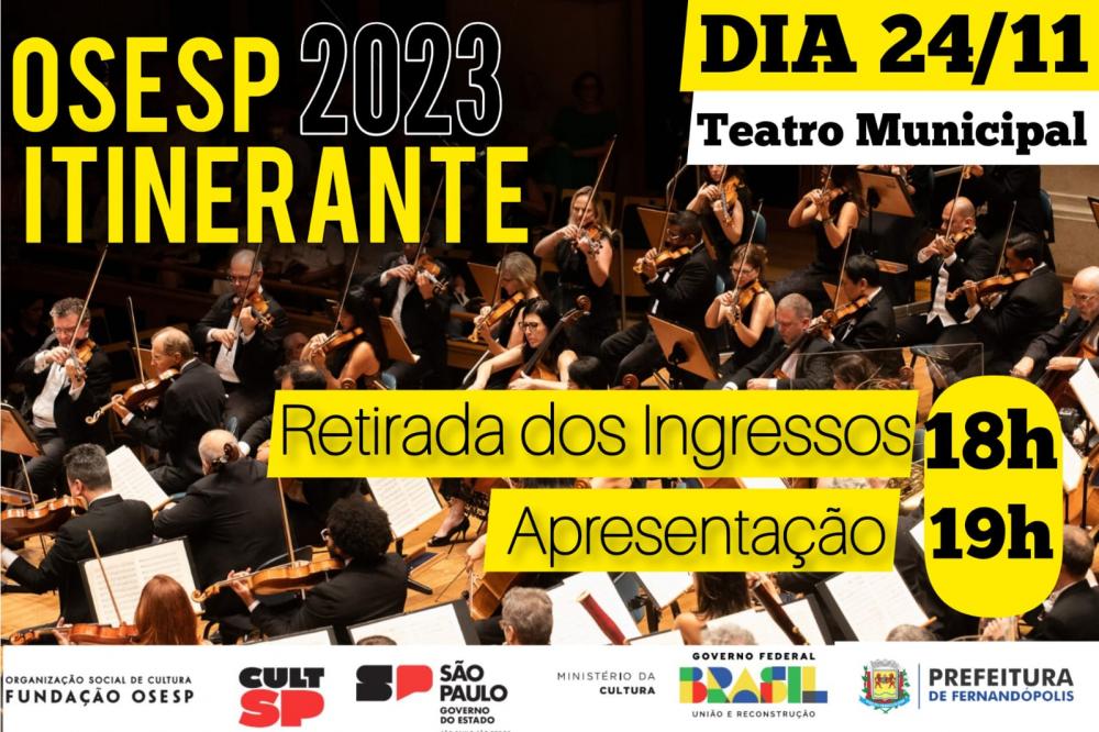 Orquestra Sinfônica do Estado de São Paulo se apresenta sexta-feira, 24, às 19h, no Teatro 