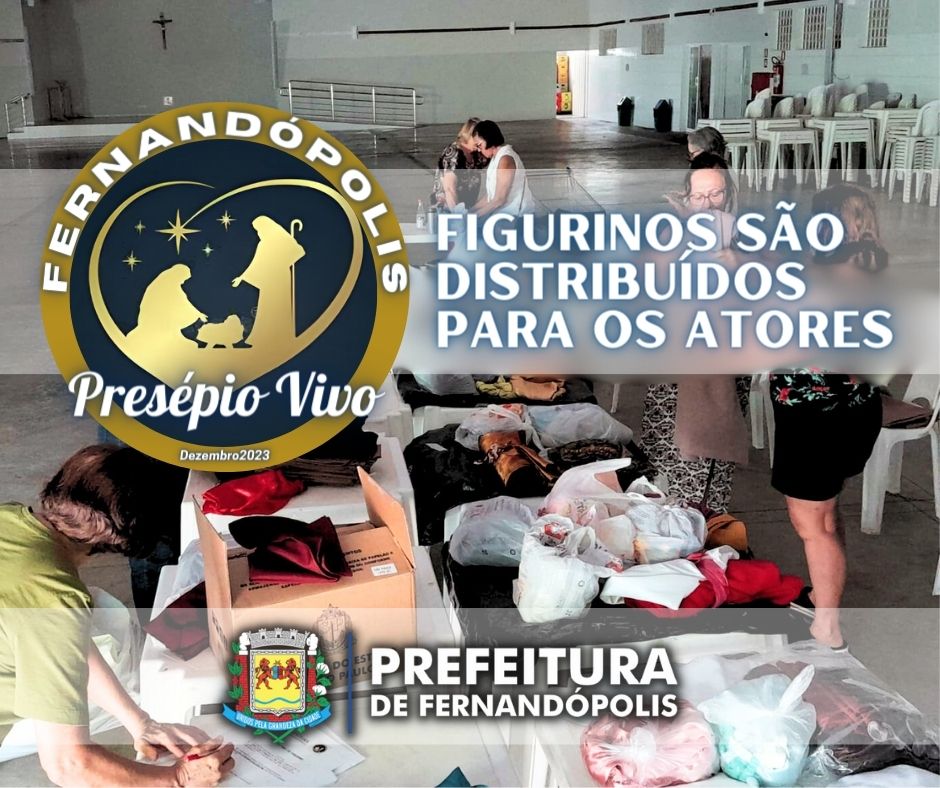 Presépio Vivo 2023: figurinos são distribuídos para os atores 